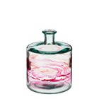 Mica decorations vase guan - 20.5x20.5x26 cm - verre - rose