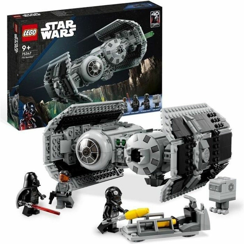 Lego star wars le bombardier tie, maquette vaisseau avec figurine de droide gonk