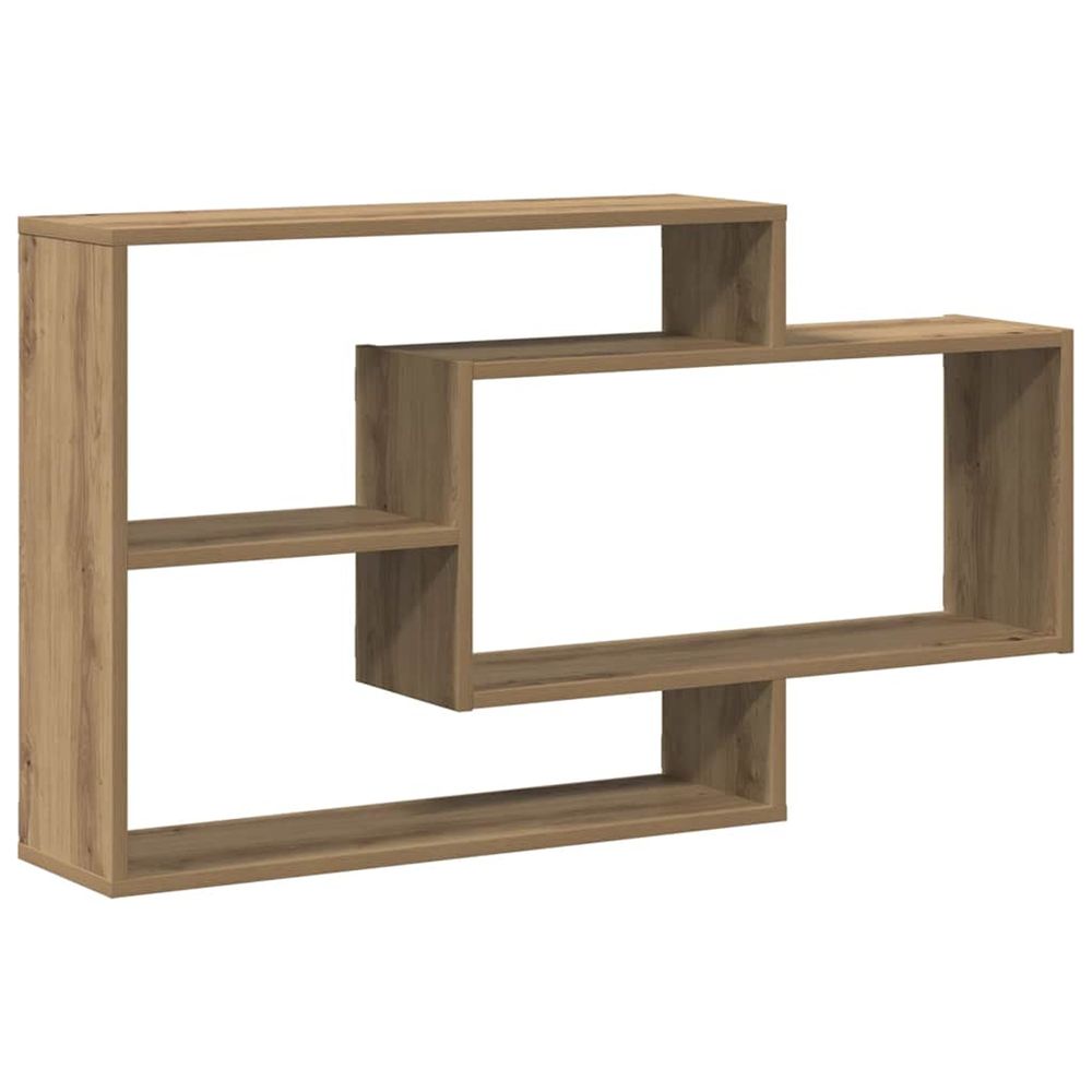 Étagère murale chêne artisanal 104x20x58,5 cm bois d'ingénierie