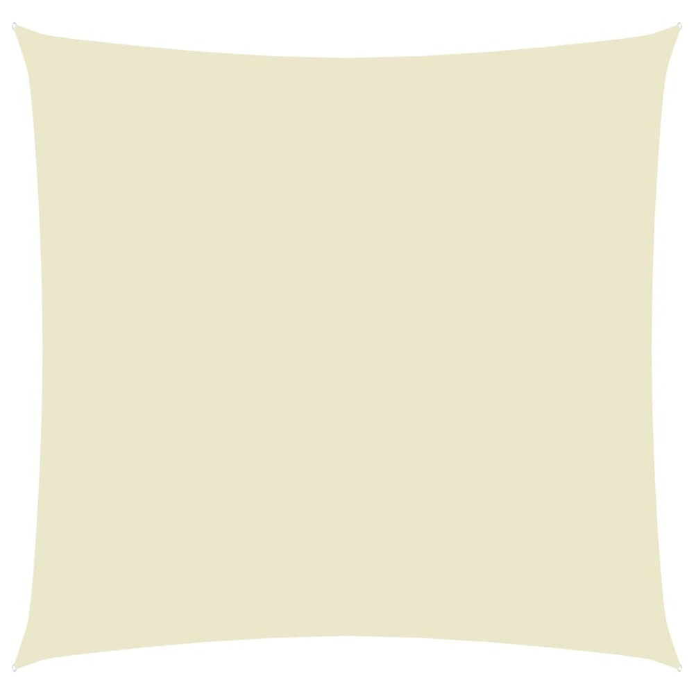 Voile toile d'ombrage parasol tissu oxford carré 6 x 6 m crème
