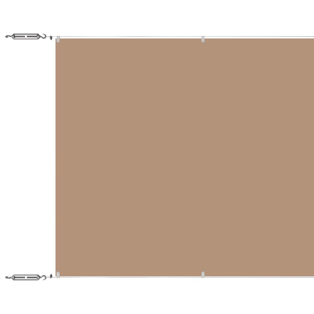 Auvent vertical taupe 100x1000 cm tissu oxford