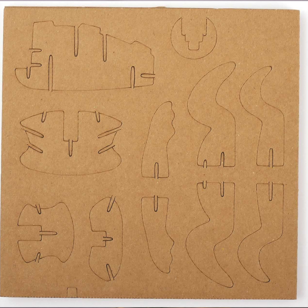 Maquette 3d en carton - tortue