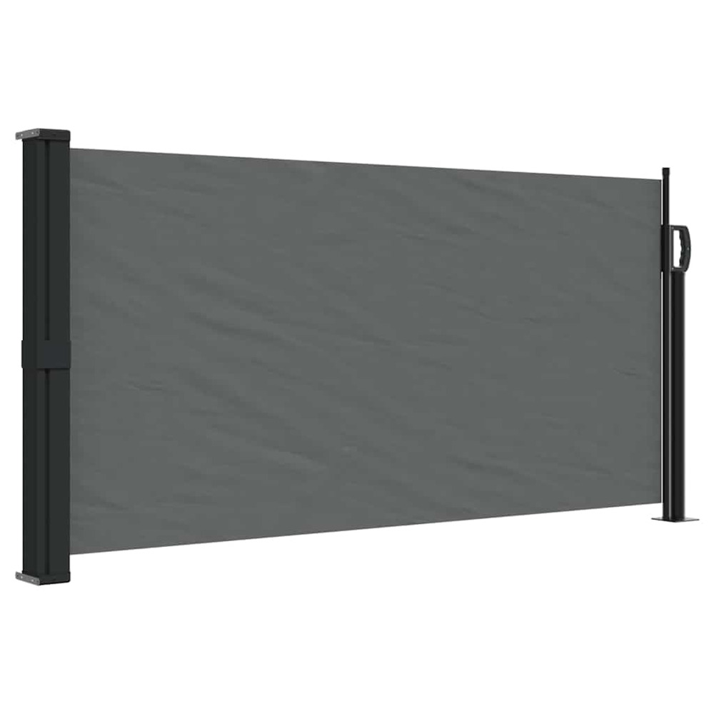 Store latéral rétractable anthracite 100 x 500 cm