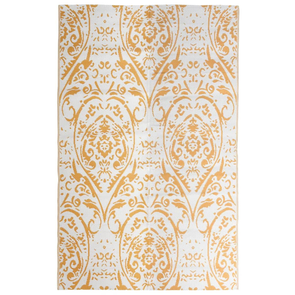 Tapis d'extérieur arakil orange et blanc 190x290 cm pp