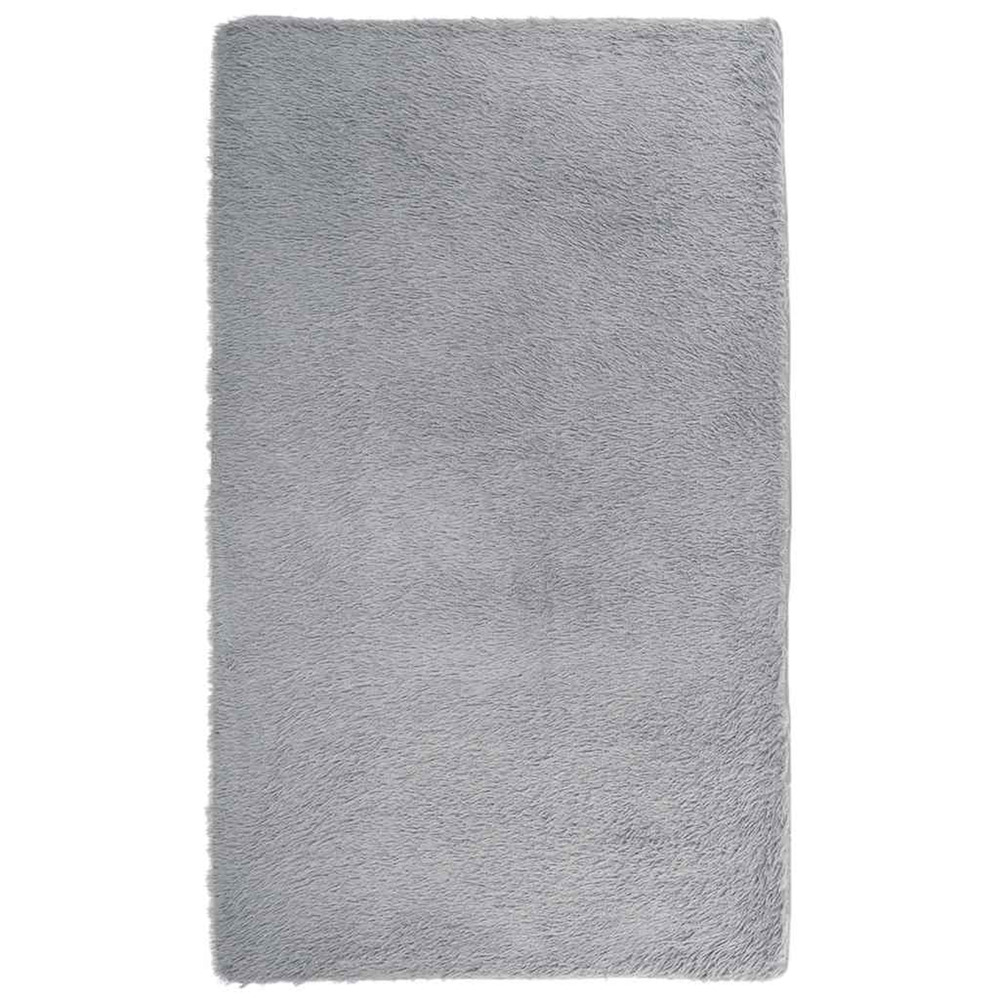 Tapis shaggy à poils longs navarra gris clair 80x150 cm