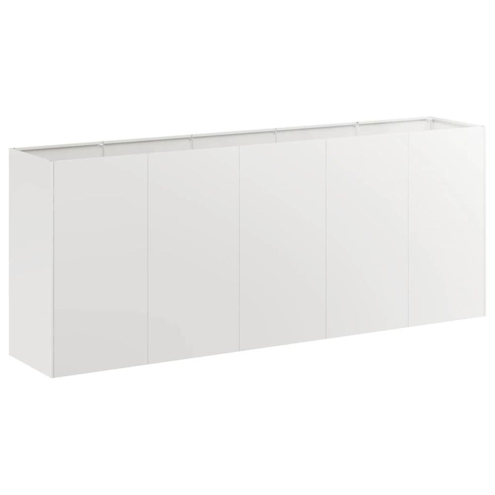 Jardinière d'extérieur 200x40x80 cm acier inoxydable