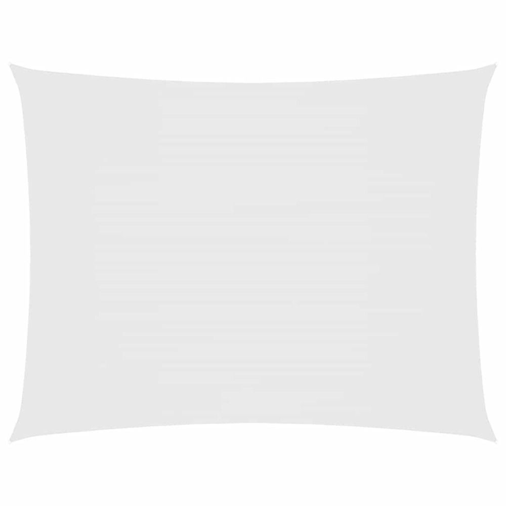Voile de parasol tissu oxford rectangulaire 3x4,5 m blanc