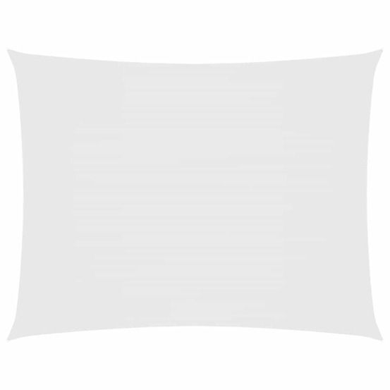 Voile de parasol tissu oxford rectangulaire 3x4,5 m blanc