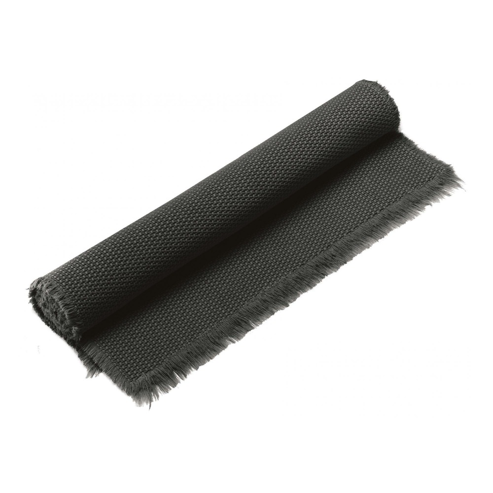 Tapis de bain uni elly noir 70 x 140 cm