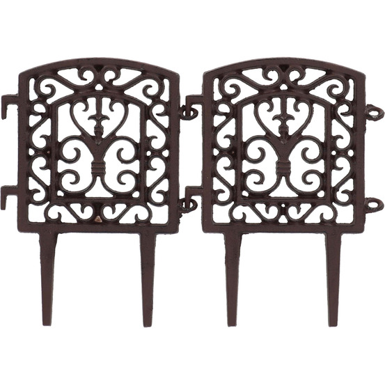 Bordure à assembler en fonte tradition lot de 2