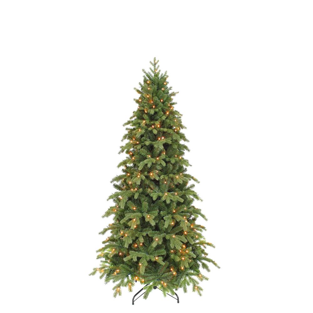 Triumph tree arbre de noël artificiel sherwood - 107x107x185 cm - pvc - vert
