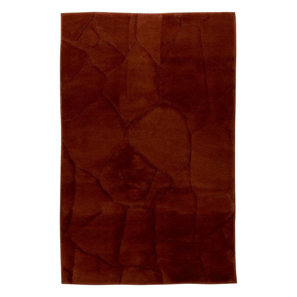 Tapis fausse fourrure onina ambre 90x60cm