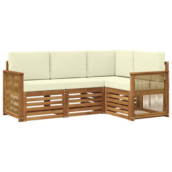 Ensemble de canapés d'extérieur 4 pc polyester