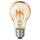 Ampoule led "standard" ambrée - filament torsadé e27