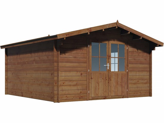 Abri de jardin bois traité autoclave marron