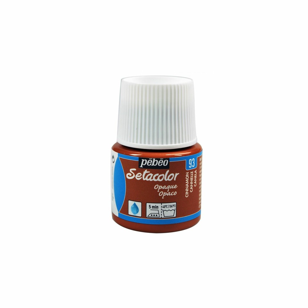 Peinture textile setacolor opaque - cannelle - 45 ml