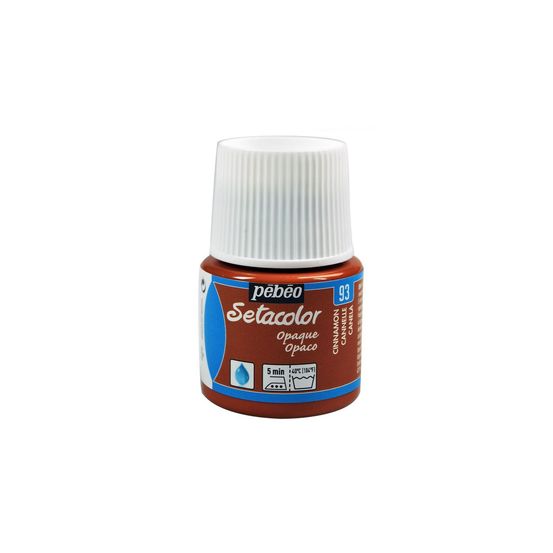 Peinture textile setacolor opaque - cannelle - 45 ml