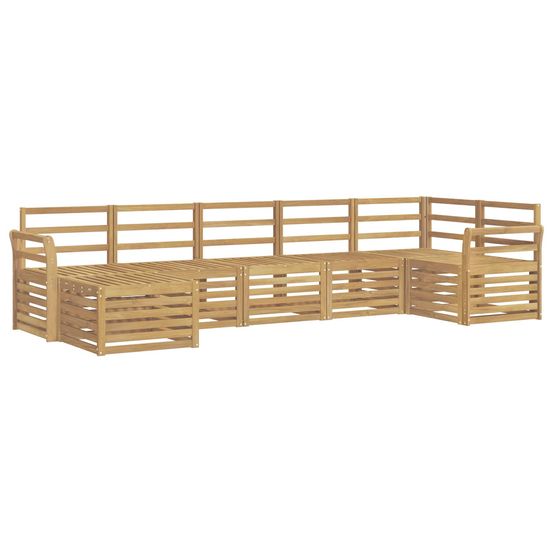 Ensemble de canapés d'extérieur 7 pc blanc