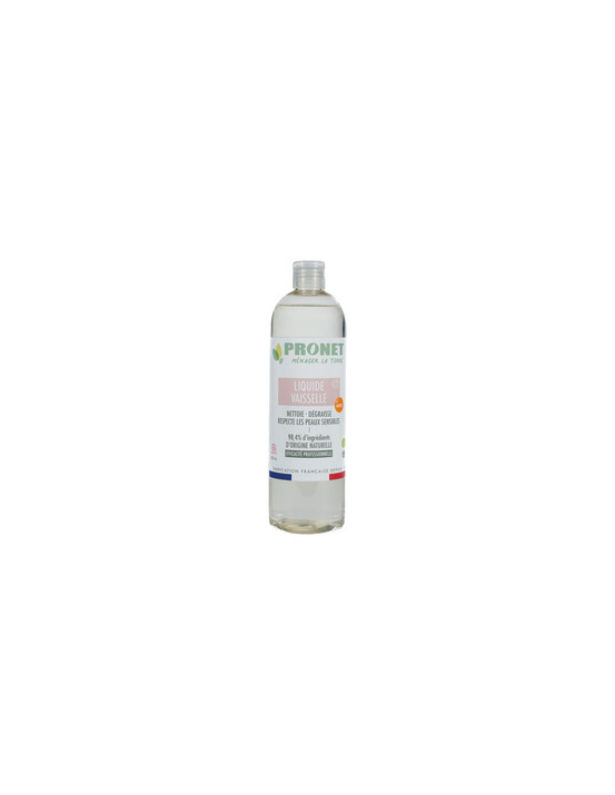 Liquide vaisselle main peau sensible agrume ecocert 500ml - pronet nature