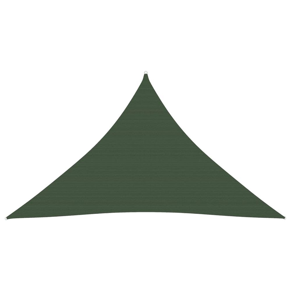 Voile toile d'ombrage parasol 160 g/m² pehd 3 x 3 x 4,2 m vert foncé