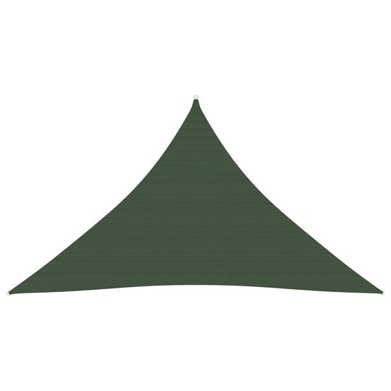 Voile toile d'ombrage parasol 160 g/m² pehd 3 x 3 x 4,2 m vert foncé