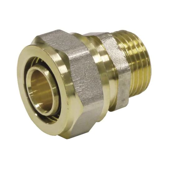 Raccord compression 16mm - 3/4' ag, laiton, plomberie