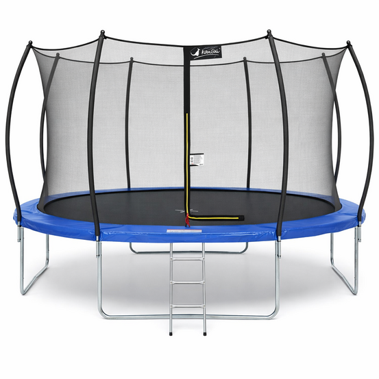 Trampoline rond ø 430cm avec filet de sécurité et échelle - fpr 430