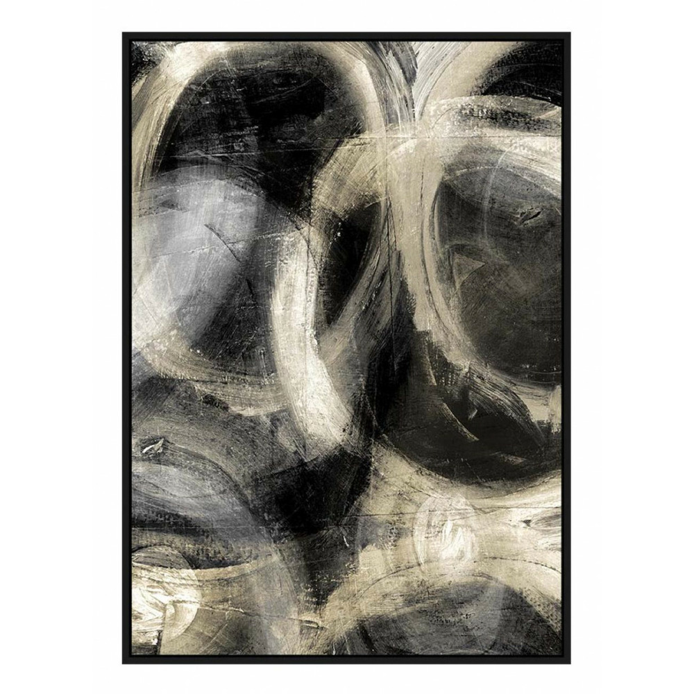 Tableau toile noir - décoration d'autrefois