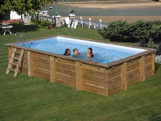 Piscine bois evora 6,20 x 4,20 x 1,33 m