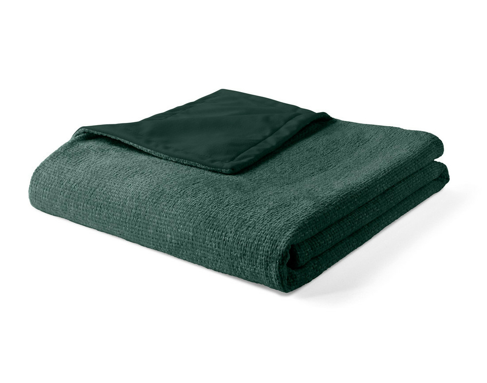 Paolo - plaid - 200x140 cm - en velours texturé et velours