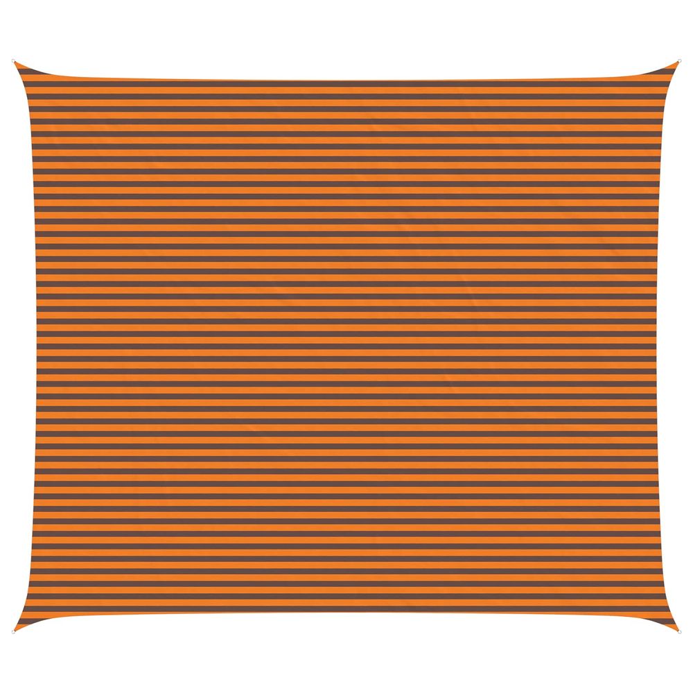 Voile d'ombre orange et marron 6 x 7 m 100 % polyester oxford