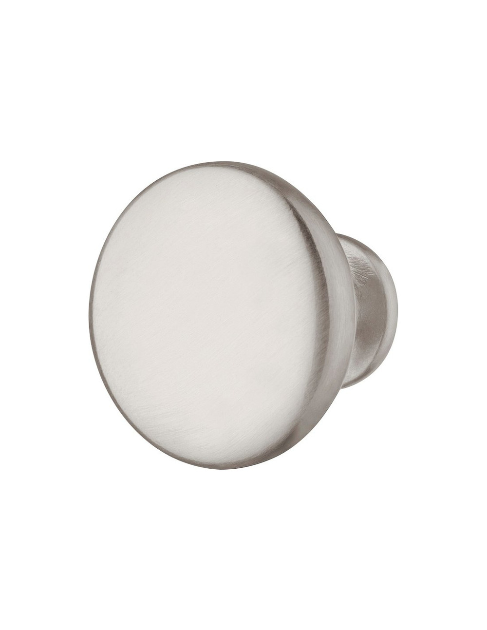 Bouton meuble aspect inox 30mm