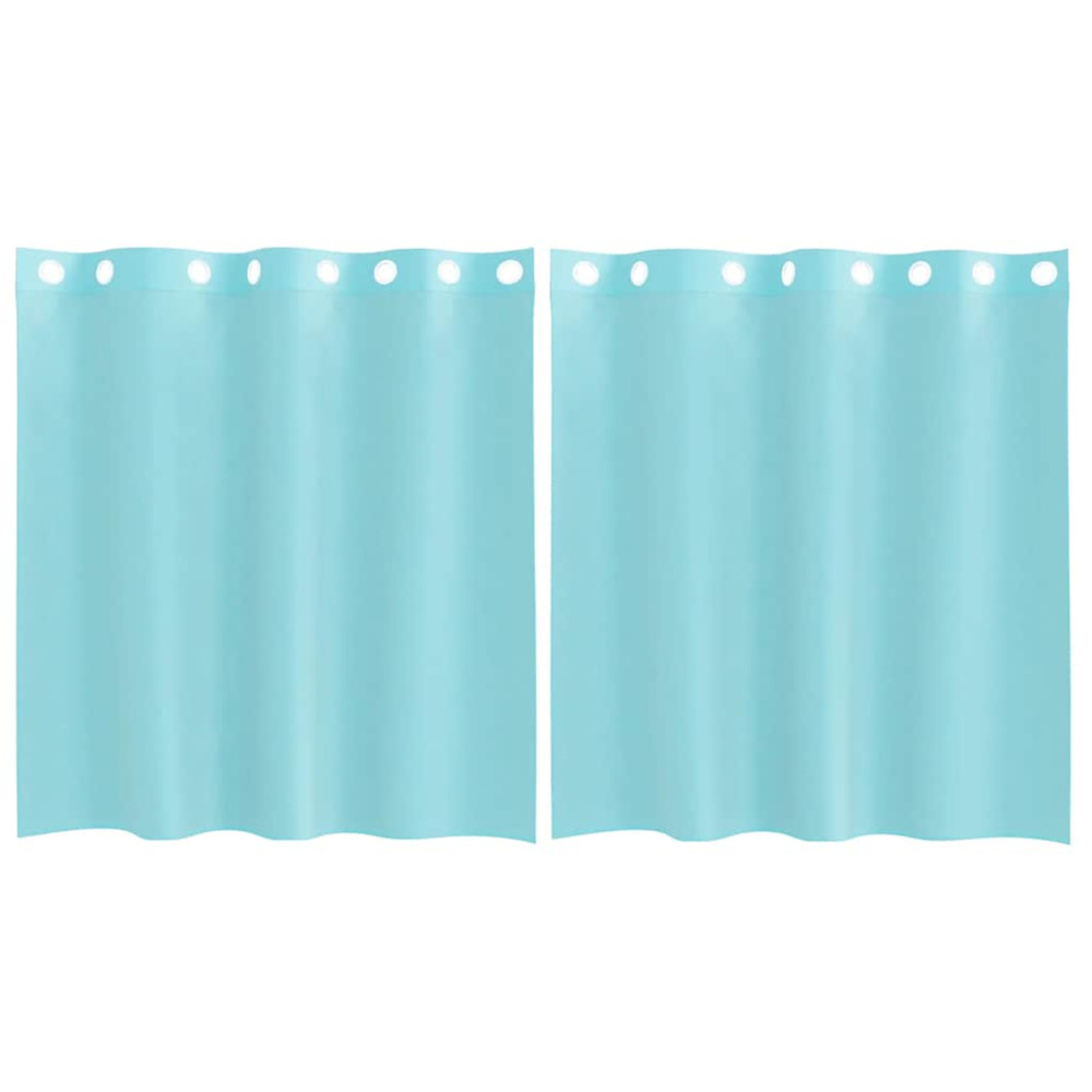 Rideaux en voile avec œillets 2 pcs turquoise