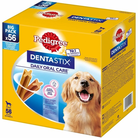 Snack pour chiens pedigree denta stix poulet veau 2,1 kg