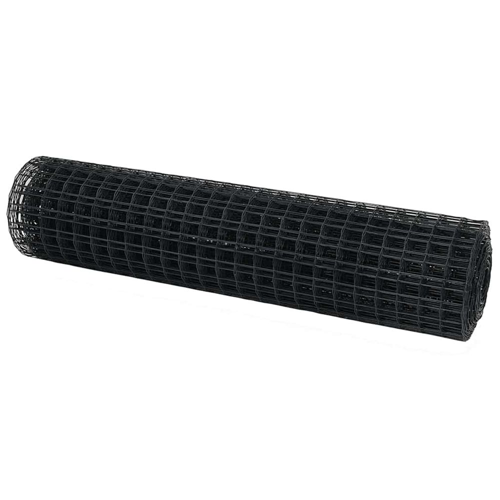 Clôture euro 1,4 x 10 m fer revêtu de pvc gris