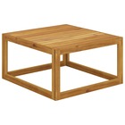 Table basse 68x68x29 cm bois d'acacia solide