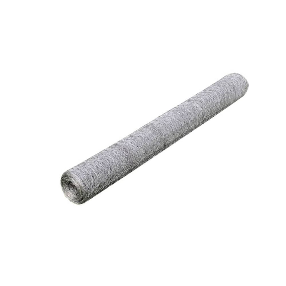 Grillage pour volière acier galvanisé 25 x 0,75 m argenté