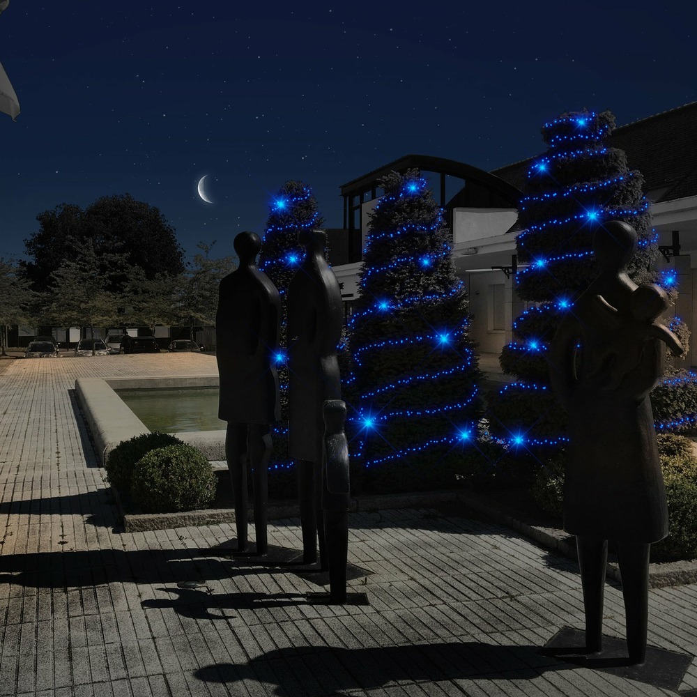 Guirlande fixe l12m 120 led bleu - prolongeable - qualité professionnelle - int/ext