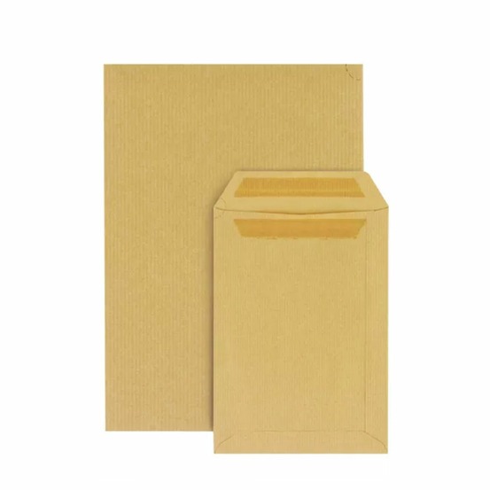 100 pochettes en papier kraft - 17,6 x 25 cm