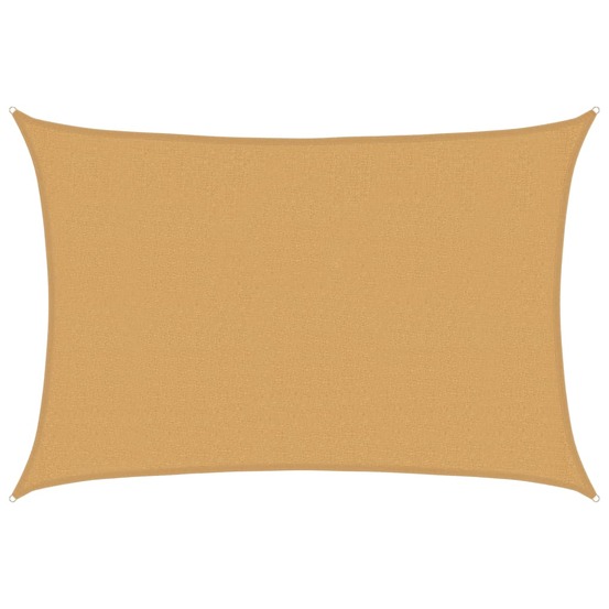 Voile d'ombrage 160 g/m² rectangulaire sable 2,5x3,5m pehd