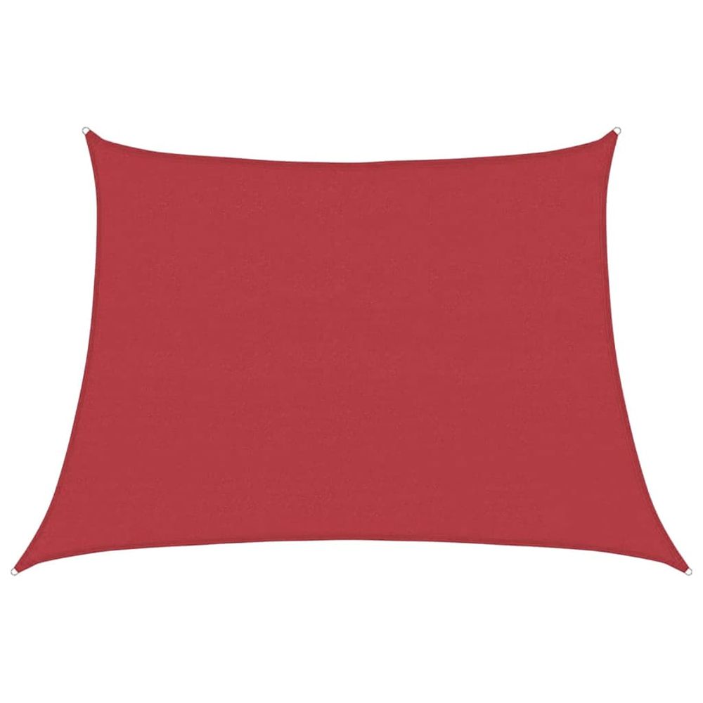 Voile d'ombrage 160 g/m² rouge 4/5x3 m pehd