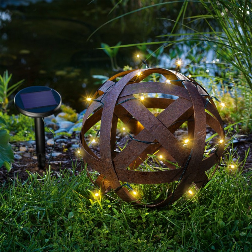 Guirlande solaire 24 leds blanc chaud