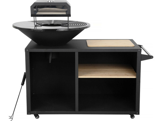 Barbecue plancha brasero avec four à pizza