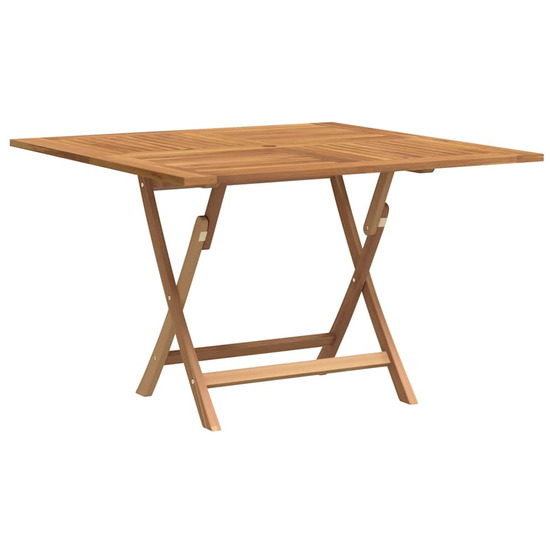 Table pliable de jardin 110x110x75 cm bois massif de teck