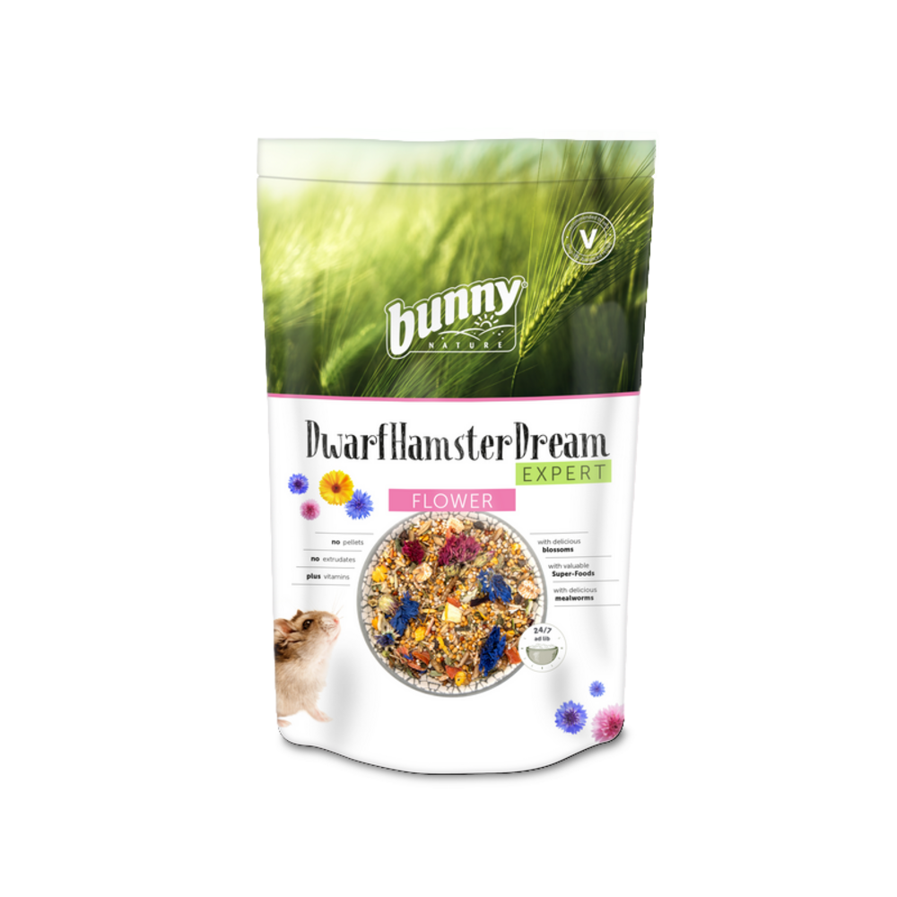 Mélange pour hamster nain aux fleurs