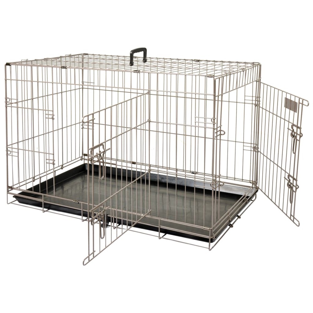 Cage pour animaux ebo marron métallisé 109x70x77 cm 517580