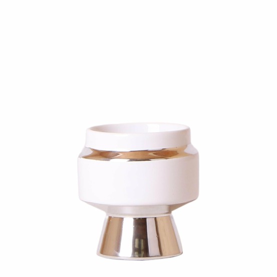 Le chic - pot décoratif en céramique blanche