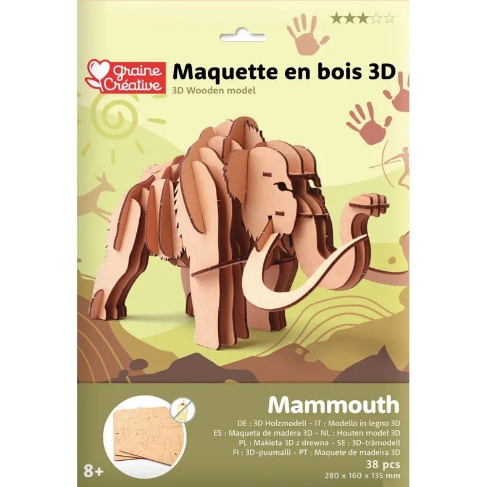 Maquette 3d - mammouth
