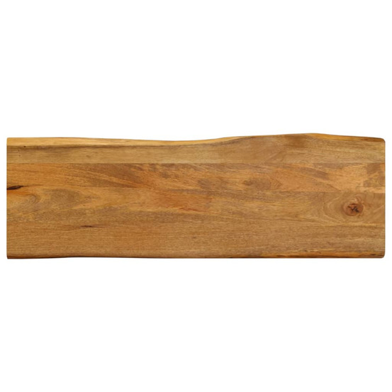 Dessus de table 120x40x3,8 cm bord vivant bois massif manguier