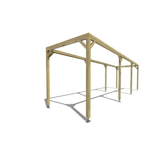 Pergola bois • 9m x 2m • indépendante • cadre simple • livraison comprise